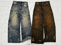 Y2k Jeans Ρετρό ταλαιπωρημένο ψηλόμεσο φαρδύ τζιν πανκ χιπ χοπ Ανδρικά Γυναικεία Φαρδιά ίσια τζιν παντελόνια Slouchy Streetwear
