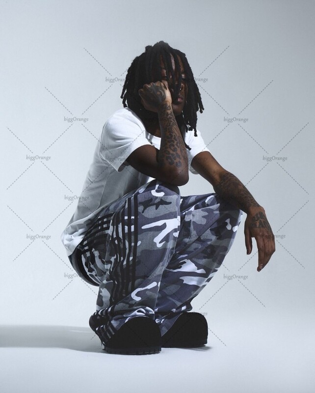 High Street Trendy Streetwear Pantaloni Gotic Punk Hip Hop Blugi spălați în dungi Bărbați Harajuku Retro Casual Salopete de camuflaj