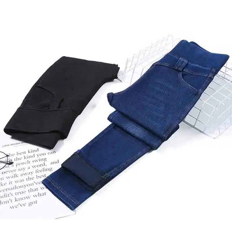 Szuper magas derekú sztreccs ceruzafarmer női nagy méretű 26-38 alkalmi vékony Vaqueros mosás vékony farmer nadrág tavaszi Cowboy Spodnie