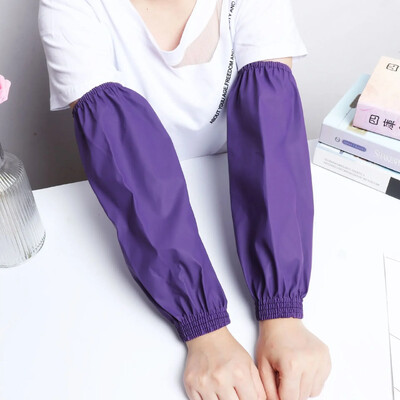 Culoare solidă, impermeabilă și rezistentă la ulei, mâneci extinse, femei, bărbați, mâneci elastice pentru braț, mâneci de lucru, mâneci lungi, mărite