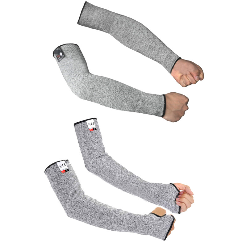 2 DB Biztonsági Kar hüvely Vágásgátló Szúrásbiztos Védő Karvédő Védőkar Vágásgátló Védőkesztyűk