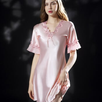 Νέα καλοκαιρινά γυναικεία υπνοδωμάτια Ice Silk Nightdress Ρόμπα Σέξι εσώρουχα Νυχτικό Γυναικεία Γυναικεία Νυχτερινή Σπίτι