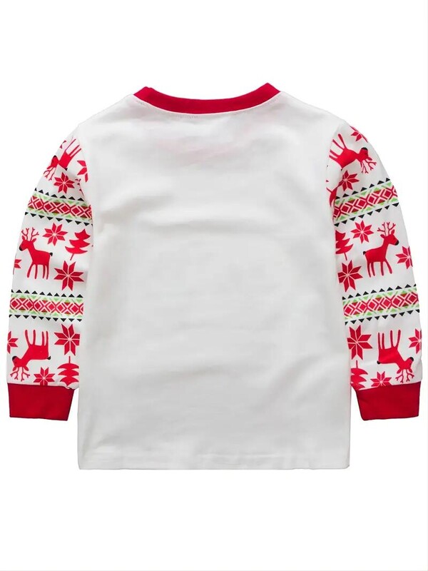 Băieți Fete Seturi de pijamale de Crăciun Reni Moș Crăciun Haine pentru copii mici Pijama pentru copii Lenjerie de dormit