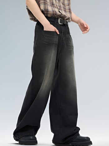 Ανδρικό Classic America Hip Hop Rap Jeans Wide Leg Youth Δημοφιλή τζιν Ανδρικά ίσια ρετρό φαρδιά παντελόνια Υπερμεγέθη τζιν παντελόνι