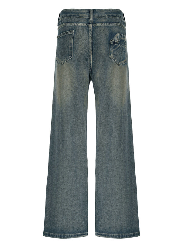 Weekeep Vintage Street Style Oversized Jeans Grunge 2000s Low Rise Loose Denim Παντελόνι y2k Αισθητική Κορεάτικη Μόδα Mom Jeans Lady