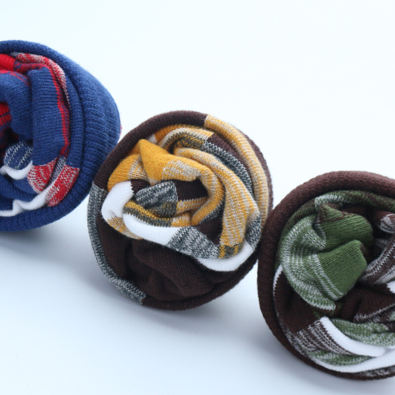 5 ζευγάρια ανδρικές κάλτσες φορέματος σε ρίγες συν μέγεθος, υψηλής ποιότητας χτενισμένες βαμβακερές κάλτσες πληρώματος, μαύρες δροσερές αναπνέουσες casual κάλτσες για άνδρες