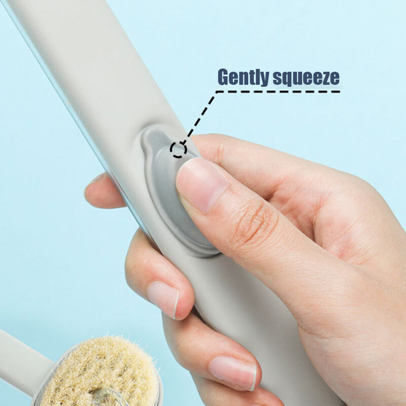 Za tuširanje Izdržljiva masažna četka za kupanje Duga ručka s dozatorom sapuna Kupaonska rupa za vješanje Kućni udobni pribor za kupanje