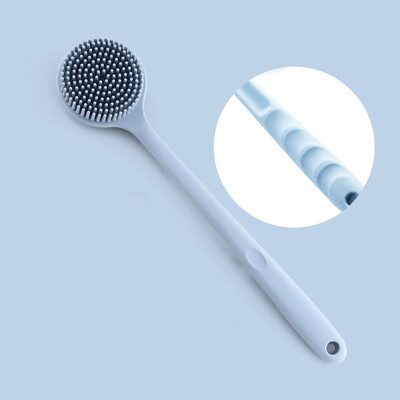 Perie de baie cu mâner lung din silicon Scrubber pentru spate cu peri moi Perie de masaj pentru exfoliere corporală pentru spălarea dușului Accesorii pentru baie