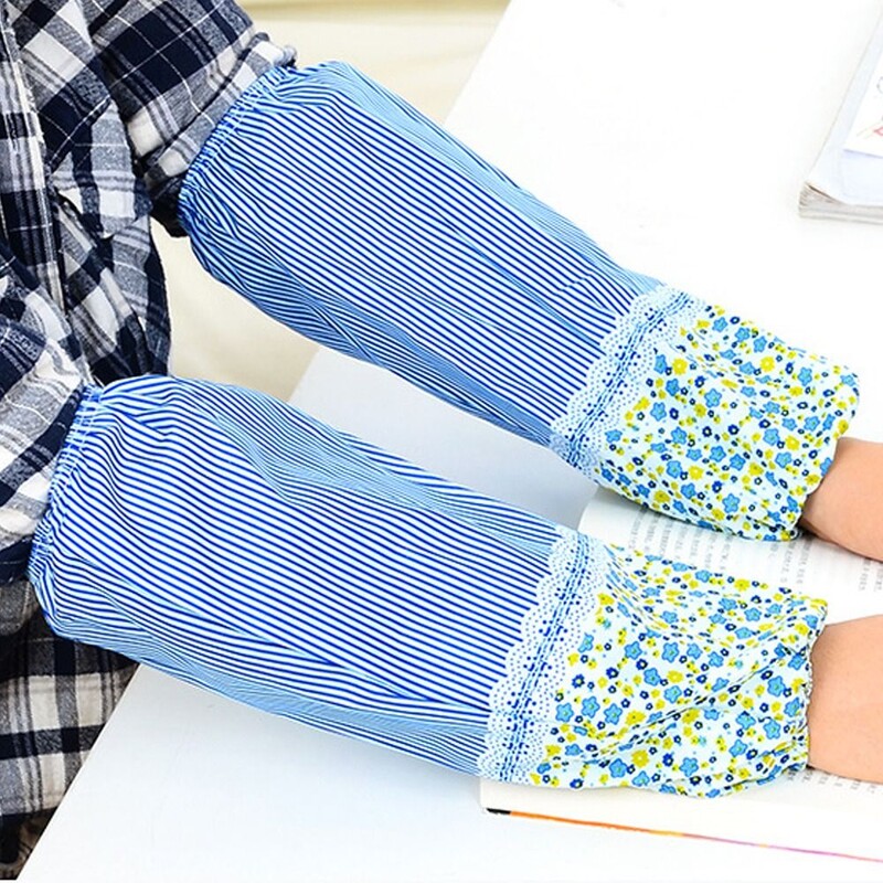 Spalvota dryžuota žakardo darbo purvui atspari dulkėms atspari virtuvės reikmenų rankovės rankogalių dangtelis