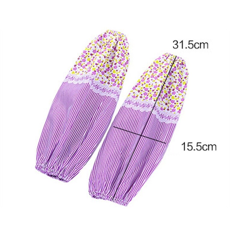 Spalvota dryžuota žakardo darbo purvui atspari dulkėms atspari virtuvės reikmenų rankovės rankogalių dangtelis