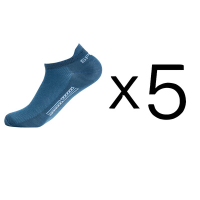 5 párov/sada vysoko kvalitných pánskych členkových ponožiek, priedušných, bavlnených, športových, sieťovaných, ležérnych, atletických, tenkých, krátkych, Sokken, plus veľkosť