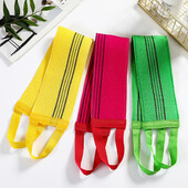 Hátradírozó súroló zuhanytörölköző, újrafelhasználható fürdőkendő Testtisztítás mosósúroló törölköző fürdőtartozék Véletlen szín