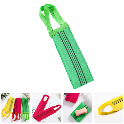 Hátradírozó súroló zuhanytörölköző, újrafelhasználható fürdőkendő Testtisztítás mosósúroló törölköző fürdőtartozék Véletlen szín