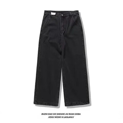90. roky džínsy nové Harajuku hip hop maskáčové retro nadrozmerné džínsové nohavice módne pánske oblečenie rovné nohavice široké nohavice džínsy streetwear