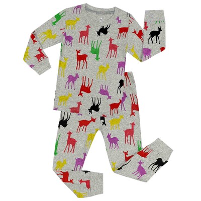 Toddler Baby Girls Pidžamas komplekti Bērnu apģērbi Meiteņu guļamveļa Dzīvnieku multfilma Mājas apģērbi Bērnu Naktsveļa Bērnu pidžamas Bērnu Pidžamas
