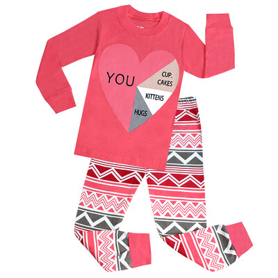 Toddler Baby Girls Pidžamas komplekti Bērnu apģērbi Meiteņu guļamveļa Dzīvnieku multfilma Mājas apģērbi Bērnu Naktsveļa Bērnu pidžamas Bērnu Pidžamas