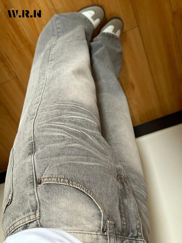 High Street Retro Y2K Baggy japāņu 2000. gadu džinsa bikses sievietēm ar augstu vidukli, netīri džinsi Sieviešu mazgātas retro ikdienas bikses