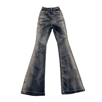 FEWQ Niche Men Jeans Wash Gradient Floor Mop Casual Trend 2023 Vintage New Korean Fashion Flared Pants High Street 24X1639