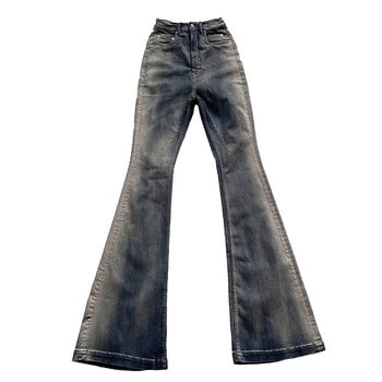 FEWQ Niche Men Jeans Wash Gradient Floor Mop Casual Trend 2023 Vintage New Korean Fashion Flared Pants High Street 24X1639