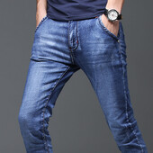 Farmer farmer Férfi elasztikus alkalmi nadrágok Újdonság divat Kiváló minőségű Daily Silm Dropship