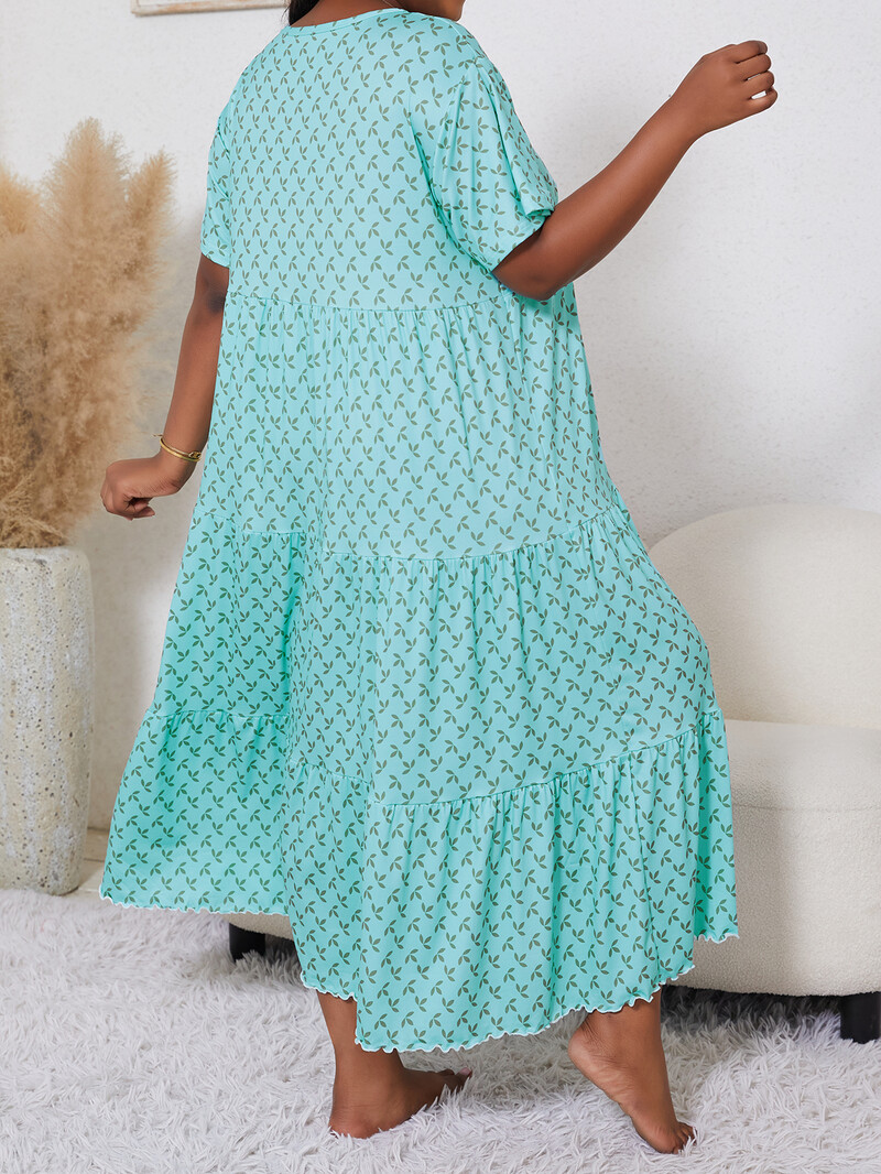 Vasariškos gaivios ir mielos margintos trumpomis rankovėmis ilgomis oversized moteriškos pižamos pižamos ir namų rūbai