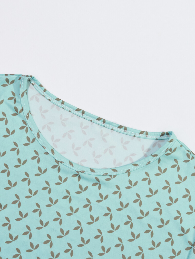 Vasariškos gaivios ir mielos margintos trumpomis rankovėmis ilgomis oversized moteriškos pižamos pižamos ir namų rūbai