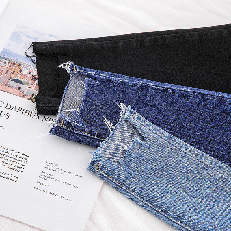 Dámske džínsy po členky, ležérne vysoké nohavice s úzkym džínsom, retro legíny, Vaqueros Streetwear, slim nohavice, strečové nohavice