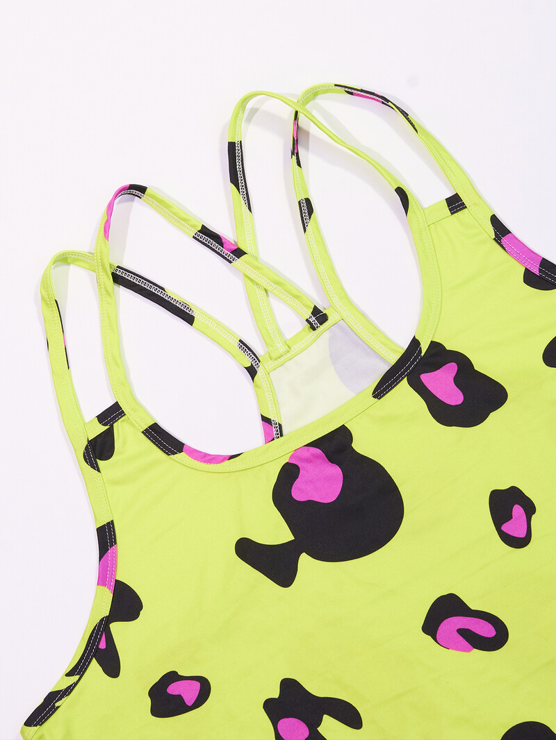 Vasariniai moteriški naktiniai marškinėliai su leopardo raštais, dideli moteriški namų drabužiai