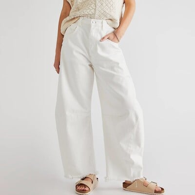 Női táskás, széles szárú nadrágok farmernadrág hordó barát Vágott szegélyű farmernadrág 2000-es évek japán stílusú Y2k női ruházat 2024