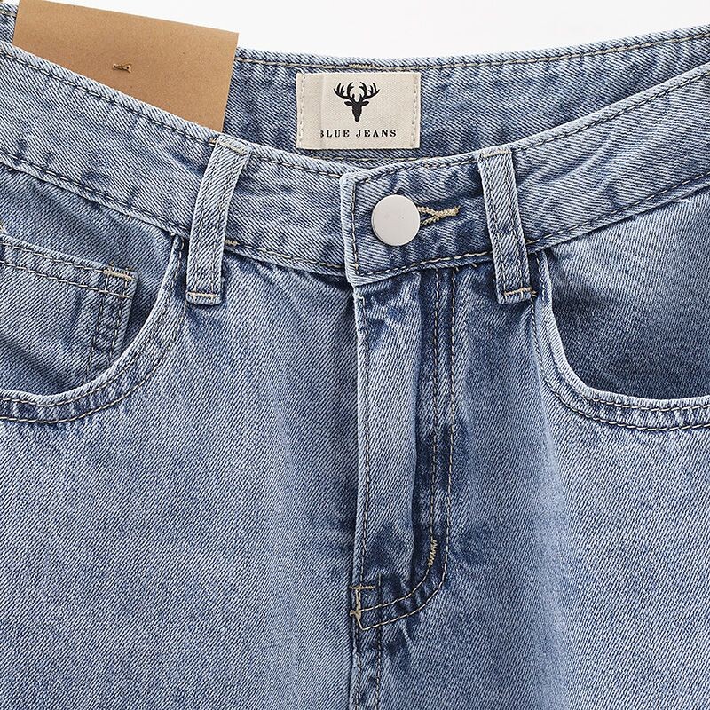 Korejiešu baggy vintage harēma džinsi sievietēm ikdienišķs ar augstu vidukli, brīvas džinsu bikses pavasara rudens ielas apģērbs Klasisks Solid Kot Pantolon Jauns