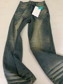 Americké high street pánske a dámske hip-hopové retro prané rovné džínsy jesenné párové osobnosti mikro trúbka ležérne nohavice