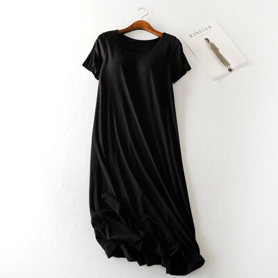 Κορεατικό νυχτερινό γυναικείο φόρεμα Modal νυχτικό Φόρεμα με κοντό μανίκι Πυτζάμες Πιτζάμες Νυχτικό 2024 Καλοκαιρινό νέο νυχτικό