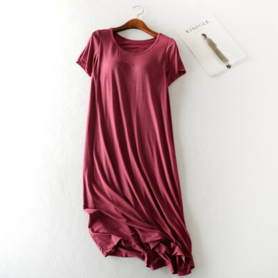 Κορεατικό νυχτερινό γυναικείο φόρεμα Modal νυχτικό Φόρεμα με κοντό μανίκι Πυτζάμες Πιτζάμες Νυχτικό 2024 Καλοκαιρινό νέο νυχτικό
