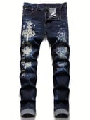 Vyriški dryžuoti ploni džinsai – patogus visą sezoną, laisvalaikio stilius, lengva priežiūra ir tamprus audinys