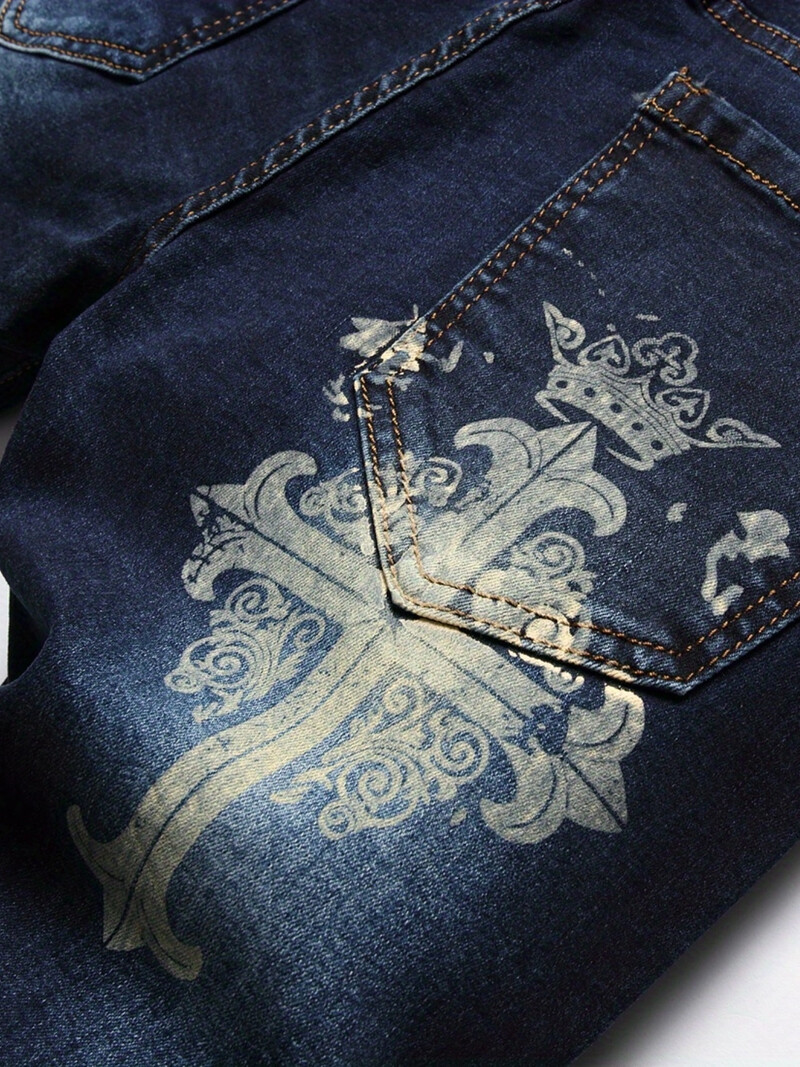 Vyriški dryžuoti ploni džinsai – patogus visą sezoną, laisvalaikio stilius, lengva priežiūra ir tamprus audinys