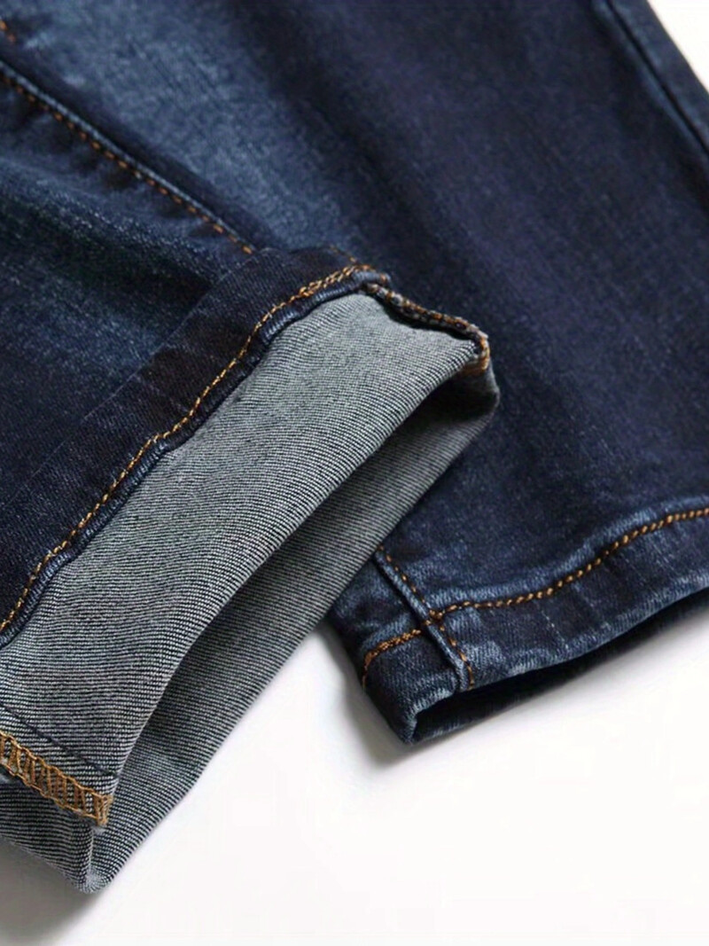 Vyriški dryžuoti ploni džinsai – patogus visą sezoną, laisvalaikio stilius, lengva priežiūra ir tamprus audinys