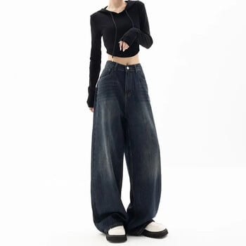 Y2K Vintage Ψηλόμεση Harajuku Loose Jeans Παντελόνι Κορεατικής μόδας Γυναικεία Grunge Φαρδύ πόδι Παντελόνι Τζιν Γυναικεία Ρούχα