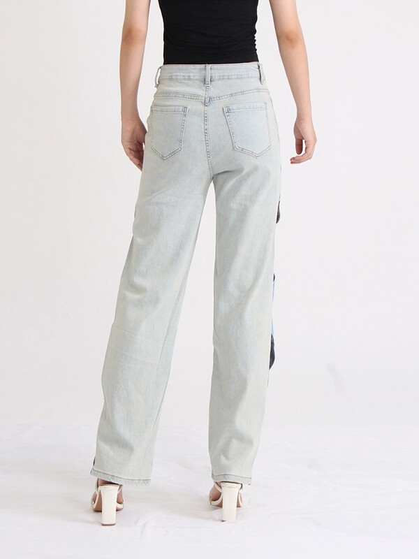 TWOTWINSTYLE blugi încrucișați pentru femei cu talie înaltă scobiți în bloc de culoare, pantaloni șic de toamnă, îmbrăcăminte de modă pentru femei, 2023, nou