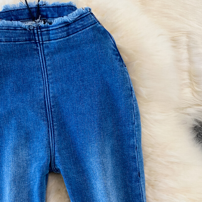 Divat Női Farmer 2023 Őszi új magas derekú karcsúsító feszes mellű nyers szélű sztreccs kiszélesedő nadrág koreai női ruházat