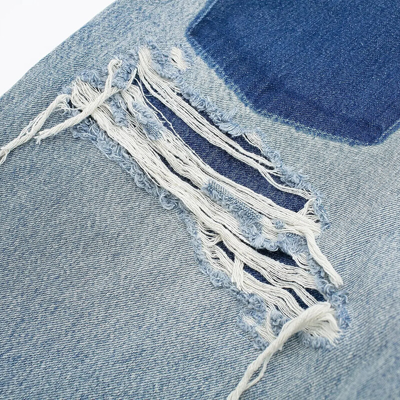 Laxsesu 2024 új női farmer vintage mosott bő cipzáras egyenes farmer nadrág tömör utcai viselet, magas derekú, széles szárú farmernadrág