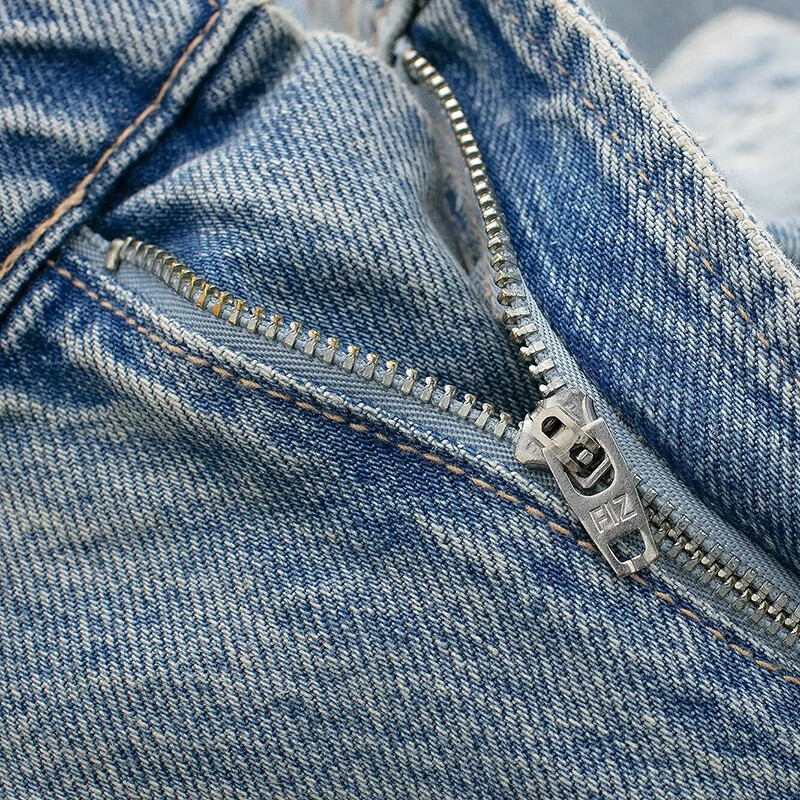 Laxsesu 2024 új női farmer vintage mosott bő cipzáras egyenes farmer nadrág tömör utcai viselet, magas derekú, széles szárú farmernadrág