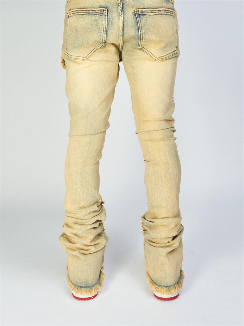 Férfi szakadt farmernadrág Szomorú, vékony tehernadrág Alkalmi nadrág zsebekkel utcai ruházathoz Őszi tavaszi ruhák Punk Y2K