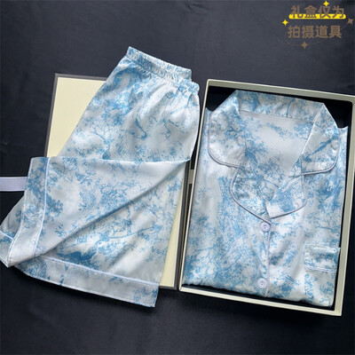 Komplet dvodijelnih pidžama s printom trešanja Ljetna pidžama s umjetnim mrljama Modna kućna odjeća Ženske ležerne kratke hlače i gornji dio pidžame