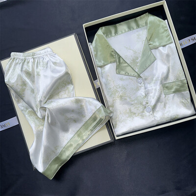 Komplet dvodijelnih pidžama s printom trešanja Ljetna pidžama s umjetnim mrljama Modna kućna odjeća Ženske ležerne kratke hlače i gornji dio pidžame