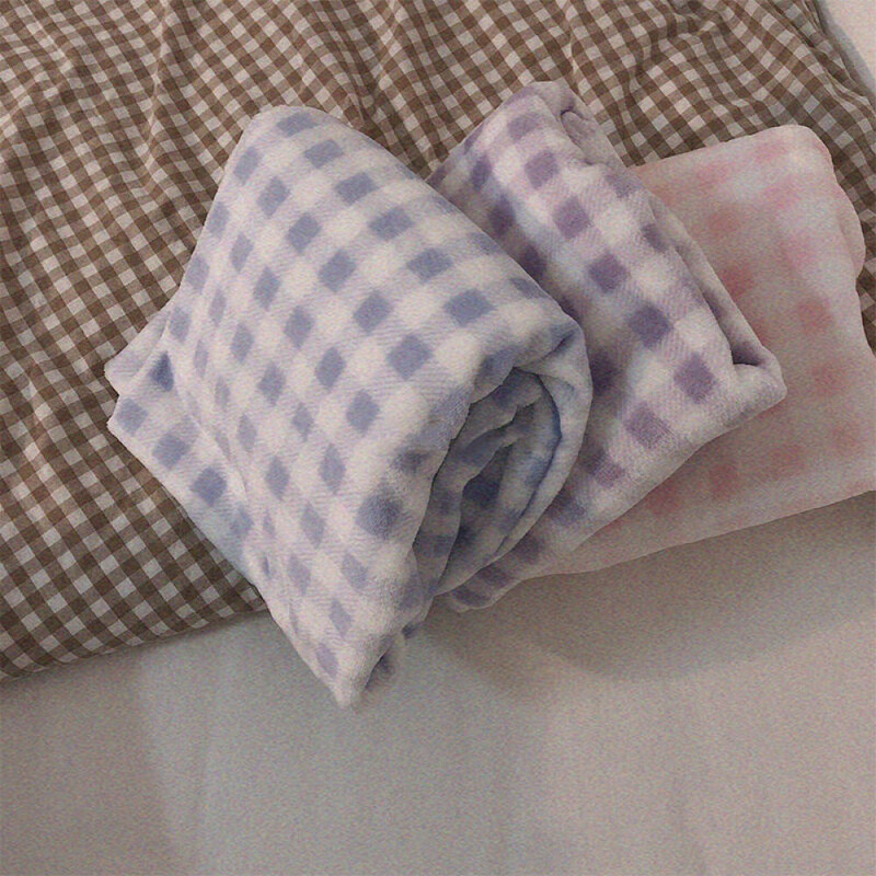 Поларени дебели топли дамски комплект пижами Зимно спално облекло Ежедневно плътно горнище и карирани панталони Комплект меки пижами за жени Домашен костюм