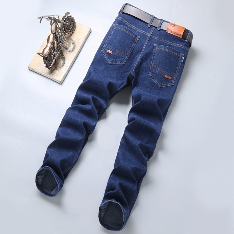 Férfi farmer farmer márka alkalmi divat üzleti nadrágok klasszikus elasztikus szabályos szabású egyenes hosszú nadrág Dropship plusz méretű