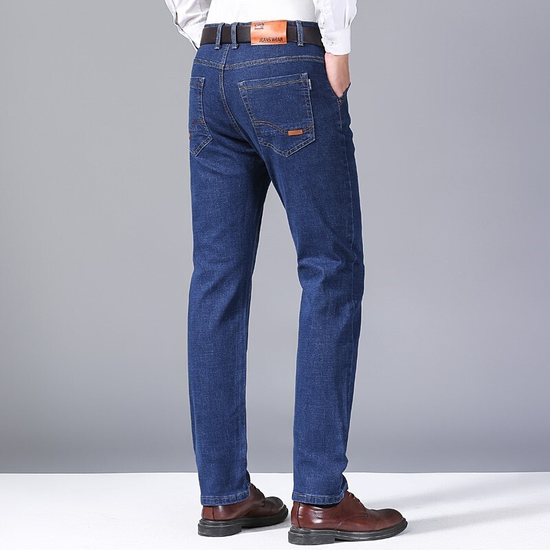 Férfi farmer farmer márka alkalmi divat üzleti nadrágok klasszikus elasztikus szabályos szabású egyenes hosszú nadrág Dropship plusz méretű