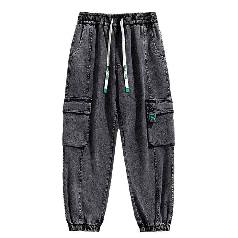 Dizajnové veľké pánske džínsy, veľké veľkosti, voľné, nadrozmerné, M-7XL, 8XL, jarné a jesenné, členkové, ležérne, vysoko kvalitné džínsové pánske nohavice