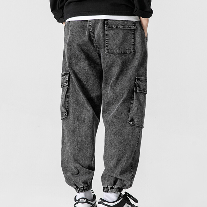 Dizajnové veľké pánske džínsy, veľké veľkosti, voľné, nadrozmerné, M-7XL, 8XL, jarné a jesenné, členkové, ležérne, vysoko kvalitné džínsové pánske nohavice