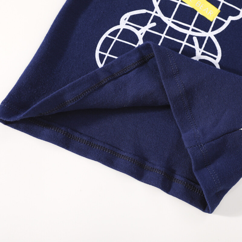 Hibobi 2-dijelni 100% pamuk, 100% pamuk, dječaci, majica dugih rukava s printom medvjeda i odgovarajućim hlačama, udoban set za dječake